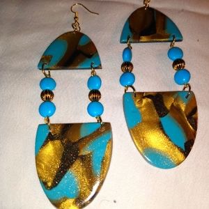 Clay earrings for women. E37